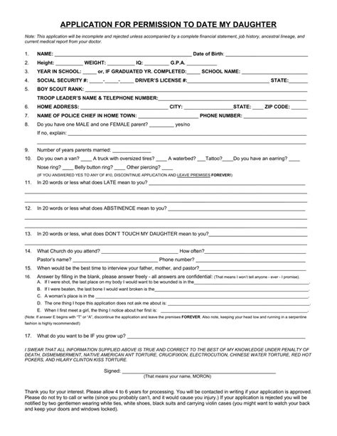 Dating daughter application